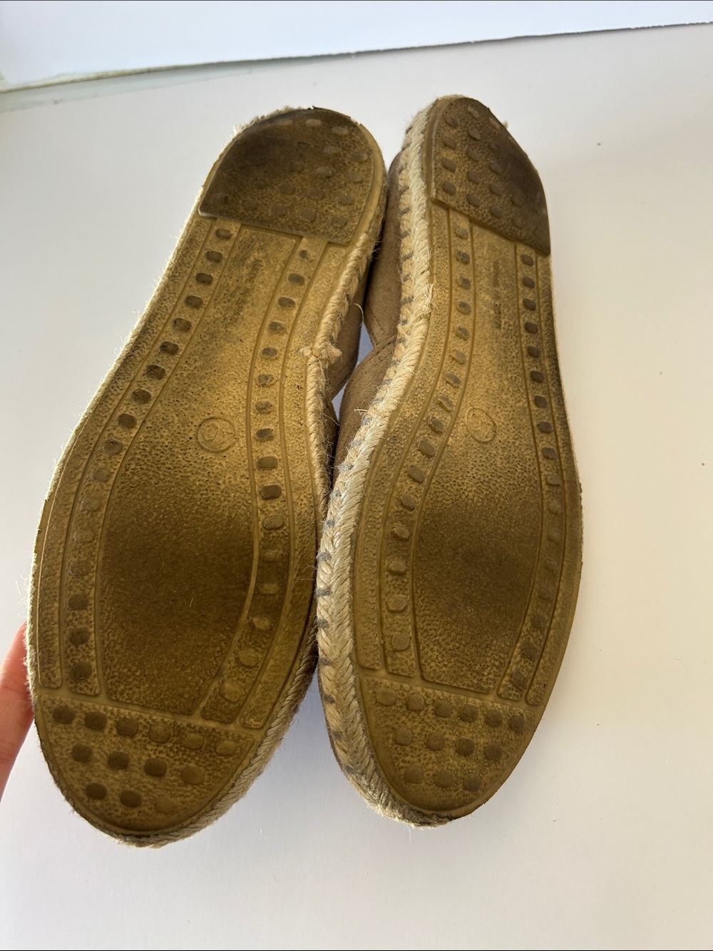 Verbenas Suede Espadrille Slip-On Shoes - Taupe - Picture 3 of 5